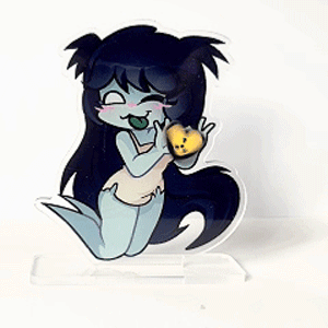 Cherry Custom rotating acrylic standee