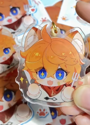 Custom Ear Flick Acrylic Keychains
