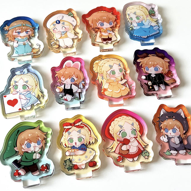 Custom Colored Edge Acrylic Standees