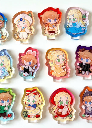 Custom Colored Edge Acrylic Standees