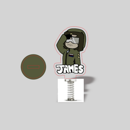 Cherry Acrylic Spring Acrylic Standee