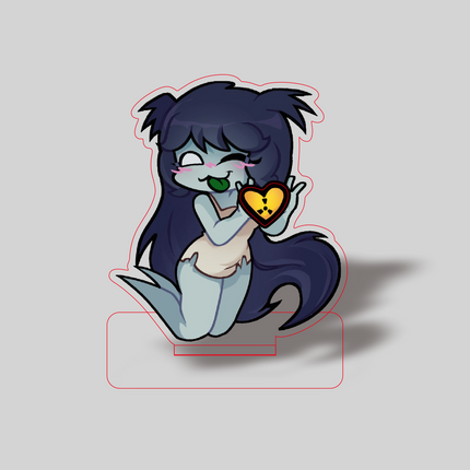 Cherry Custom rotating acrylic standee