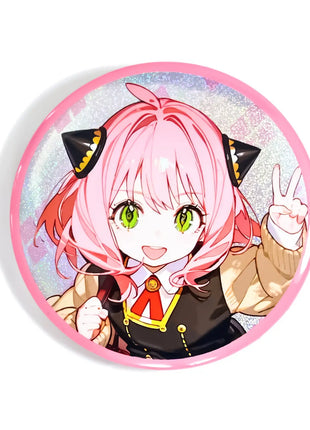 Custom holographic badges(Button Pins) pikakey