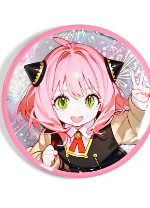 Custom holographic badges(Button Pins) pikakey