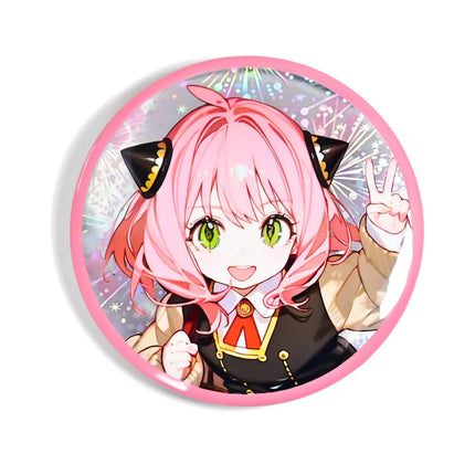 Custom holographic badges(Button Pins) pikakey