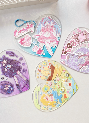 Custom Heart Shape Acrylic Keychains