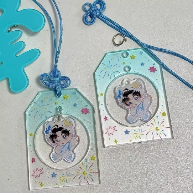 Custom Acrylic Omamori Pendant pikakey