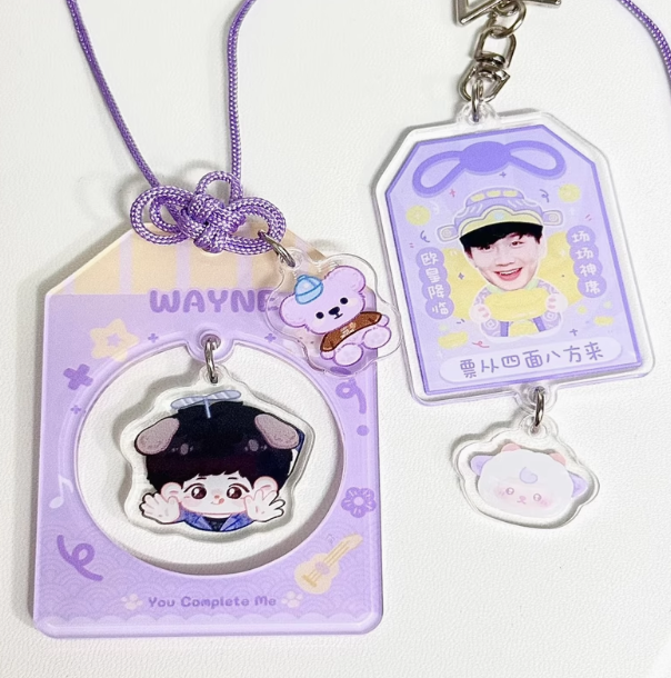 Custom Acrylic Omamori Pendant pikakey