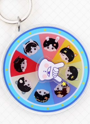 Custom Acrylic Decision Wheel Keychains