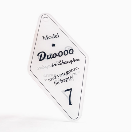 Custom Lozenge Shape Acrylic Keychains