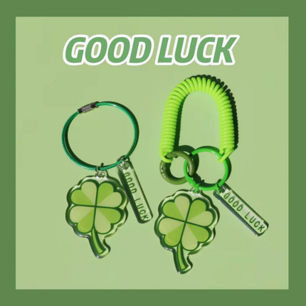 Custom Acrylic Colorful Lucky Clover Pendant