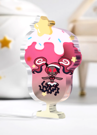 Custom Ice Cream Thick Acrylic Stand No Base