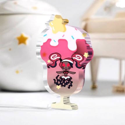 Custom Ice Cream Thick Acrylic Stand No Base