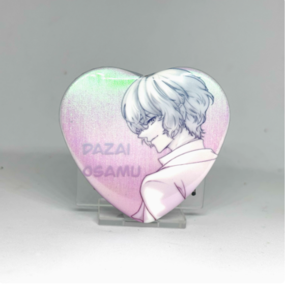 Customized heart-shaped double flash badges