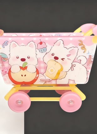 Customized acrylic shopping trolleys