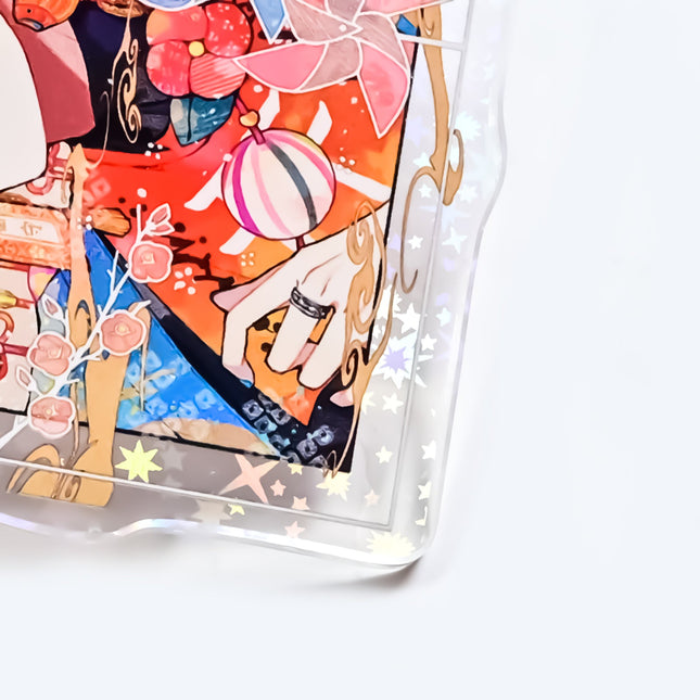 Custom Star Acrylic Keychains pikakey