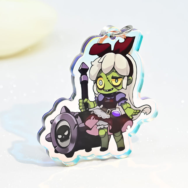 Custom Rainbow Acrylic Keychains pikakey