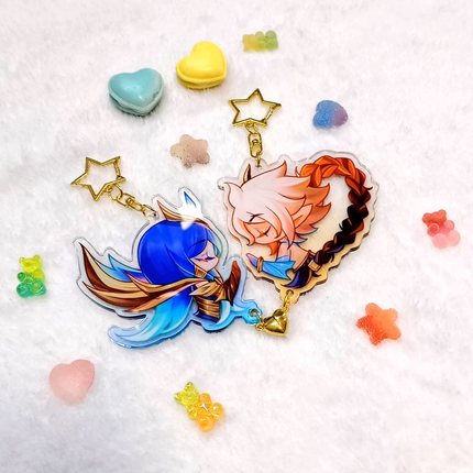 カスタムマグネットアクリルキーホルダー（2個セット） 