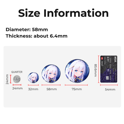 Custom Round Badges (Button Pins)