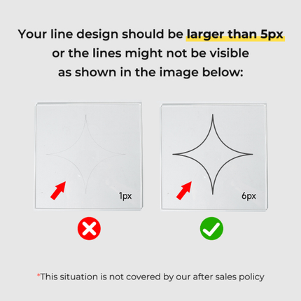 Custom Colored Edge Acrylic Standees