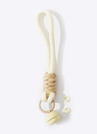 Custom Rope Lanyard With Bell Acrylic Keychains