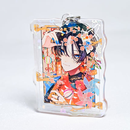 Custom Star Acrylic Keychains pikakey