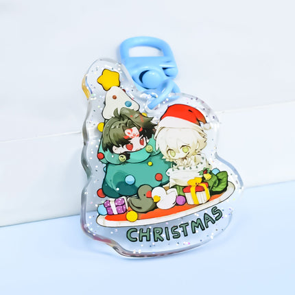 Custom Epoxy Glitter Acrylic Keychains pikakey