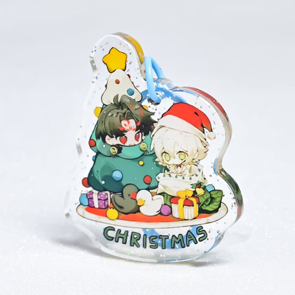 Custom Epoxy Glitter Acrylic Keychains pikakey