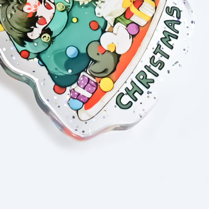 Custom Epoxy Glitter Acrylic Keychains pikakey