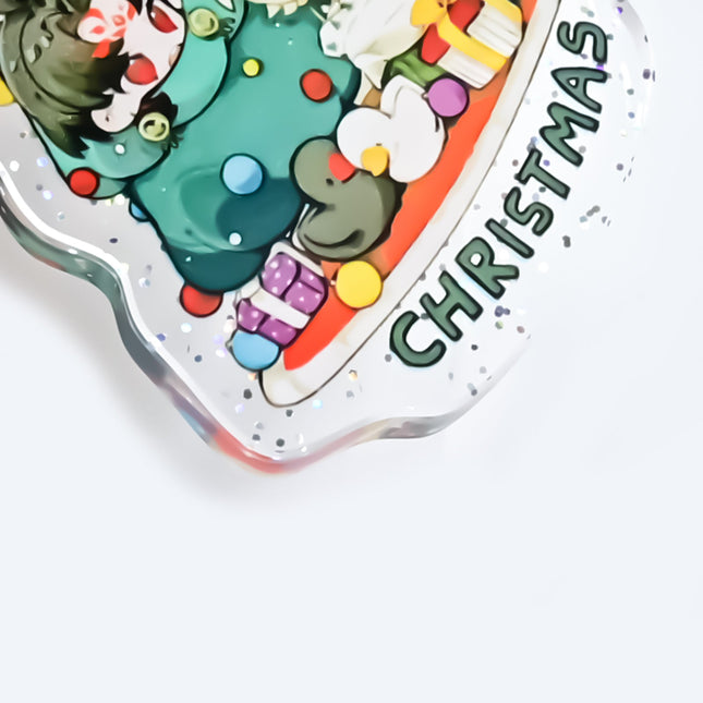 Custom Epoxy Glitter Acrylic Keychains pikakey