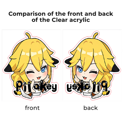 Custom Colored Edge Acrylic Standees