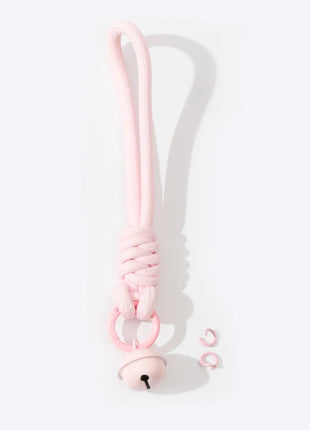 Custom Rope Lanyard With Bell Acrylic Keychains