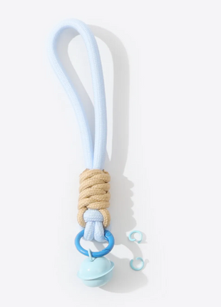Custom Rope Lanyard With Bell Acrylic Keychains