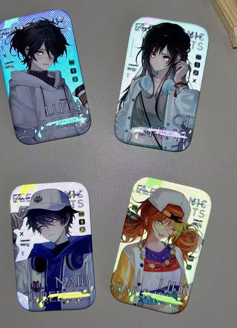 Customized rectangular double-flash badges