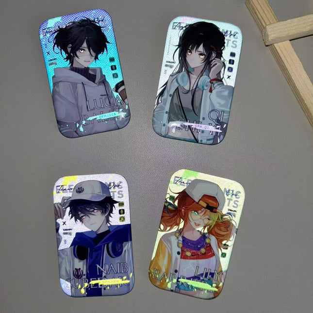 Customized rectangular double-flash badges