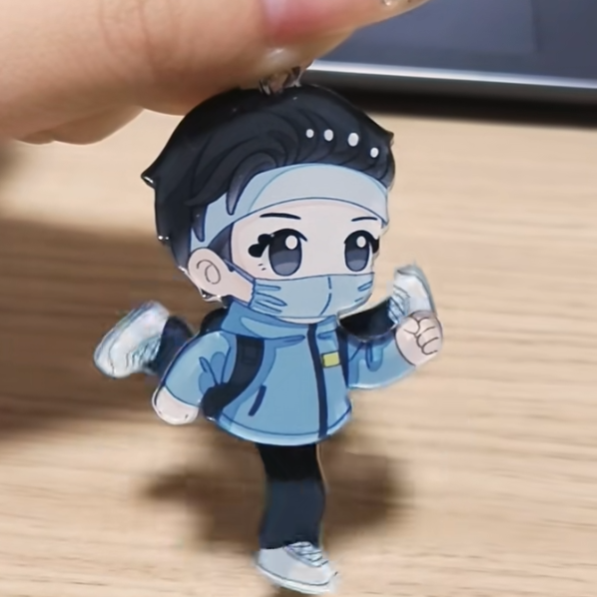 Custom Acrylic Running Keychains pikakey