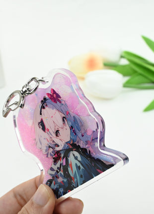 Custom Quicksand Liquid Keychains pikakey