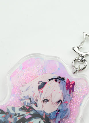 Custom Quicksand Liquid Keychains pikakey
