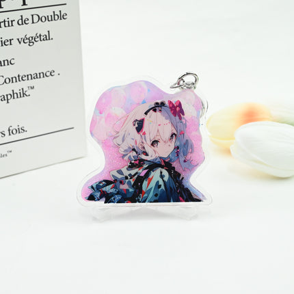 Custom Quicksand Liquid Keychains pikakey