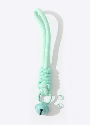 Custom Rope Lanyard With Bell Acrylic Keychains